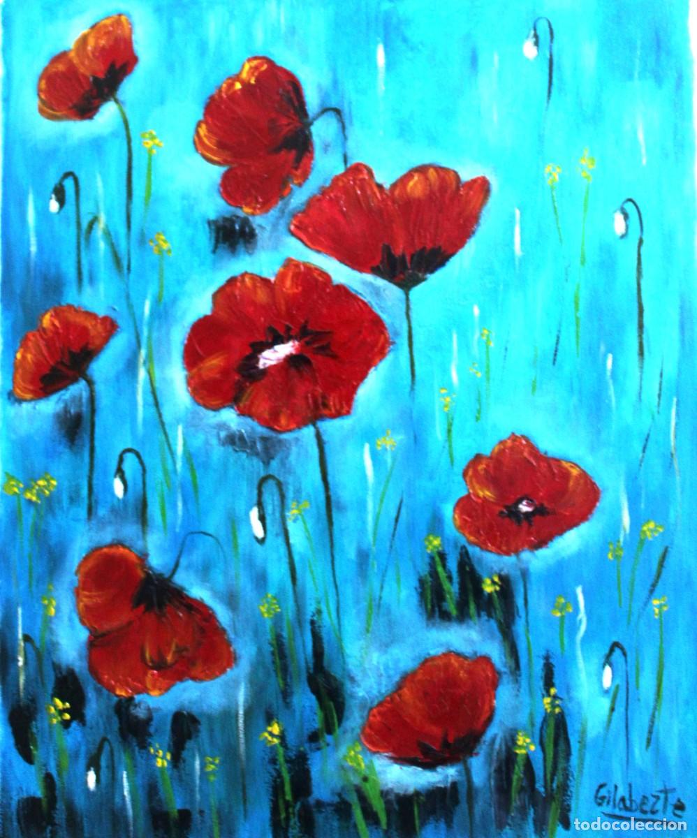 Arte: Amapolas obra de Mercedes Gilaberte