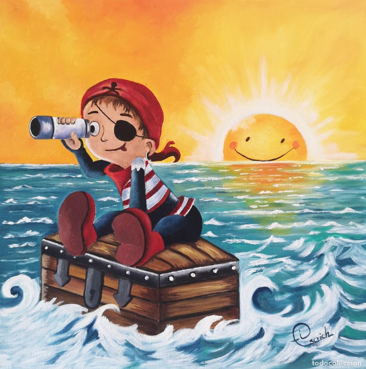 Arte: En busca del tesoro-&Oacute;leo sobre lienzo pintado por Inma Escrich