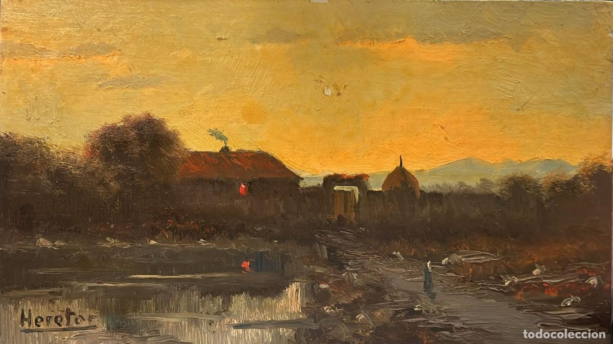 Arte: HERETER. Paisaje con caser&iacute;o