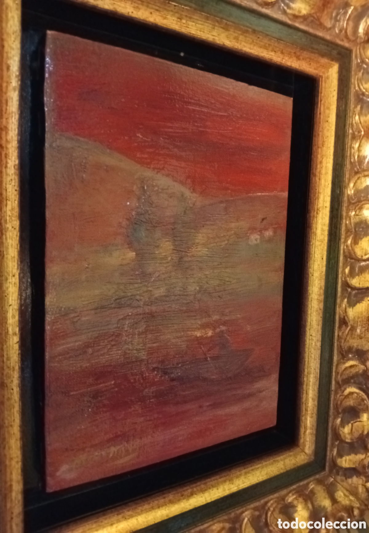 Arte: Pintura gallega oleo lienzo de la gran pintora Mar&iacute;a Antonia DANS