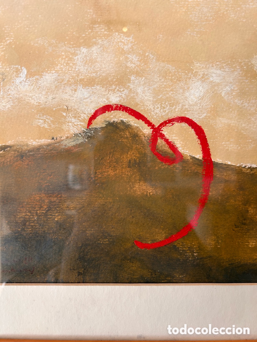 Arte: Paisaje abstracto firmado, autor sin identificar