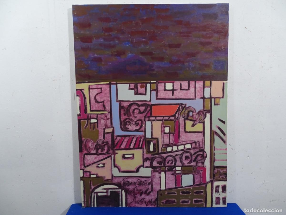Arte: COLORIDO &Oacute;LEO SOBRE TELA ANONIMO. ESTILO PERSONAL.