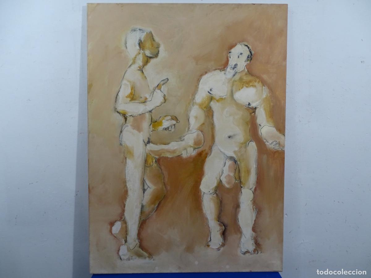 Arte: GRAN OLEO SOBRE TELA PERE ALMIRON, ARTISTA DE SABADELL. DESNUDOS.
