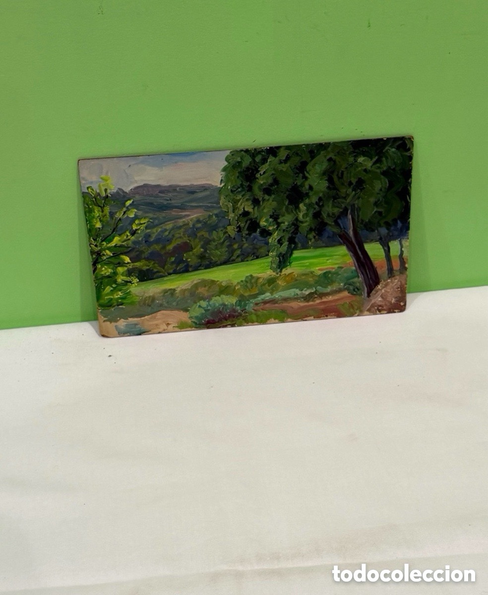 Art: ARTURO MARTINEZ (VALENCIA 1899 - BARCELONA 1991 ) OLEO SOBRE TABLEX. PAISAJE.