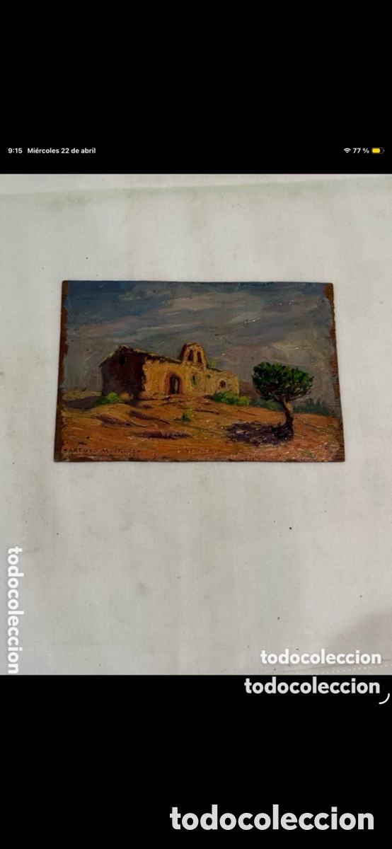 Arte: ARTURO MARTINEZ (VALENCIA 1899 - BARCELONA) OLEO SOBRE TABLEX