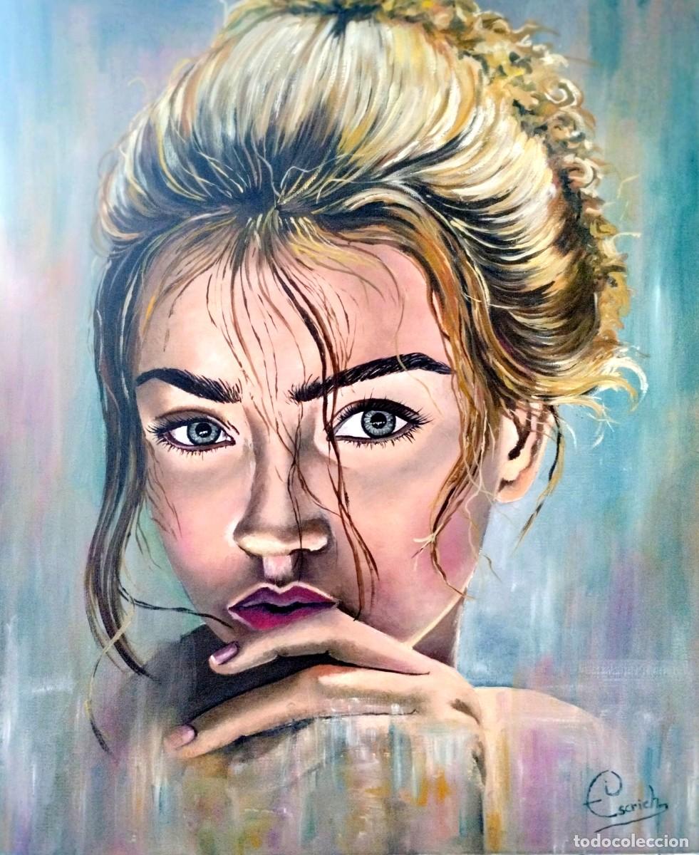 Arte: Iris-&Oacute;leo sobre lienzo pintado por Inma Escrich