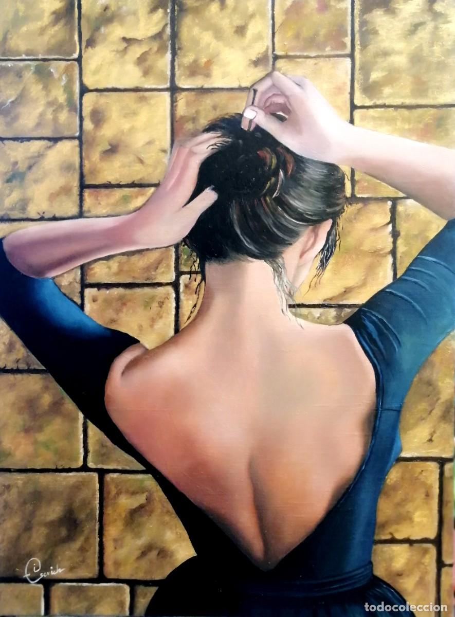 Arte: La cita-&Oacute;leo sobre lienzo pintado por Inma Escrich