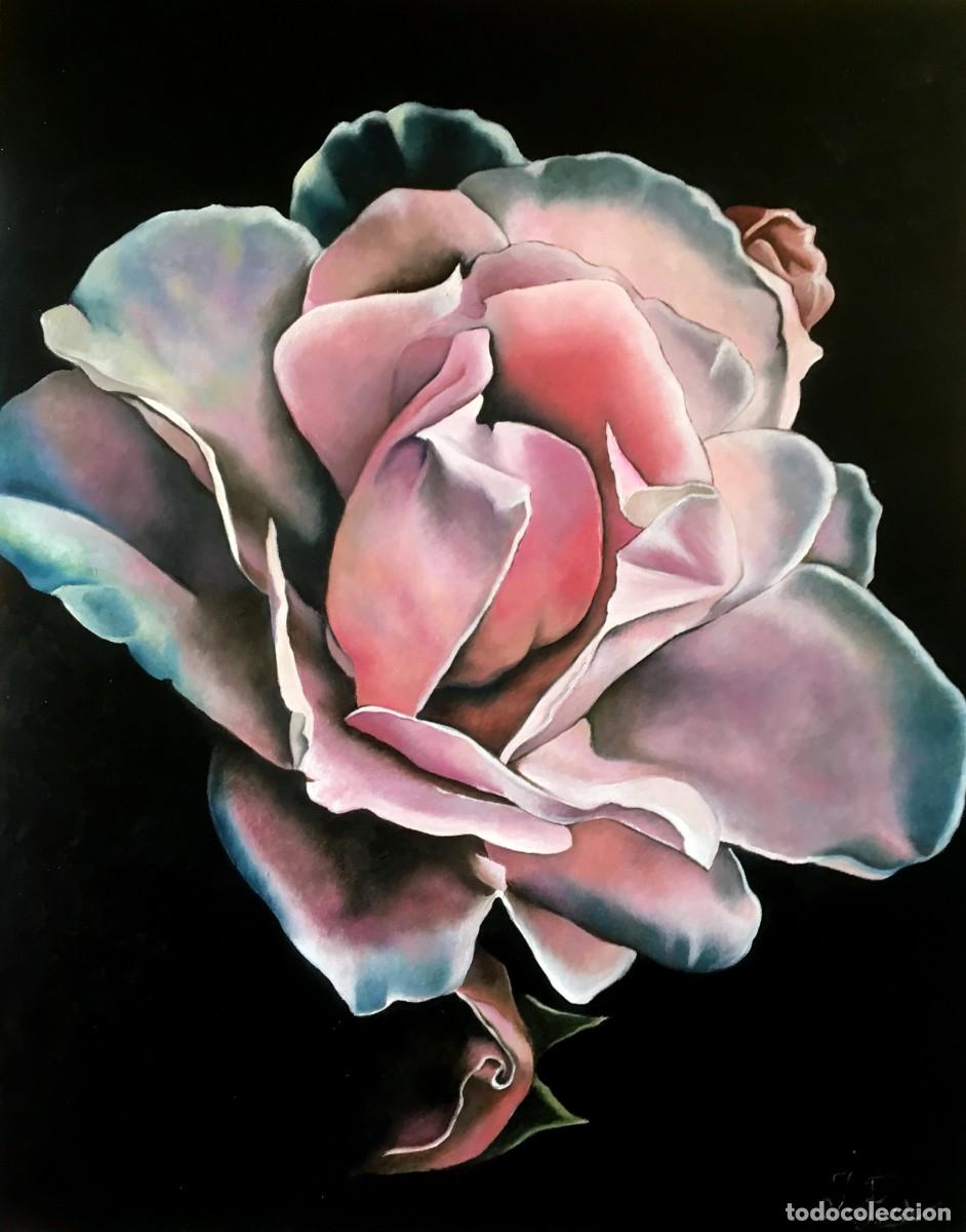 Art: Peon&iacute;a-&Oacute;leo sobre lienzo pintado por Inma Escrich