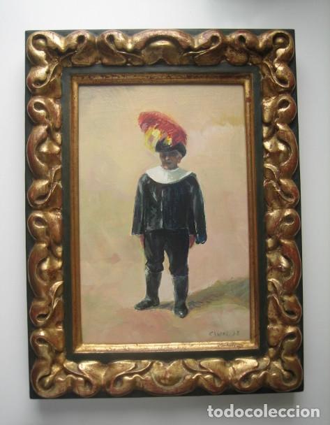 Arte: ALGUACIL EN LA PLAZA DE TOROS. DEL PINTOR MURCIANO JOS&Eacute; CLAROS. A&Ntilde;O 1992.