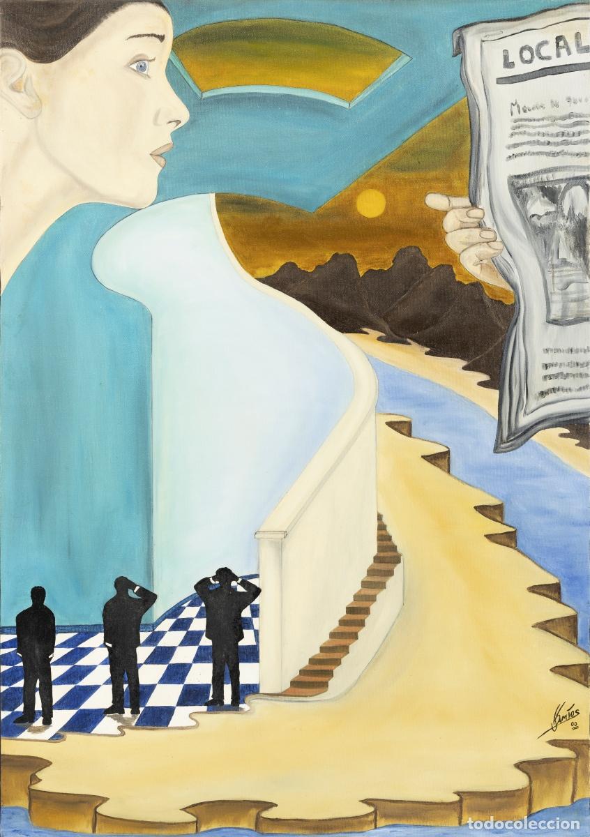 Art: Pintura - Santos - 'Indiferencia' - &Oacute;leo sobre lienzo