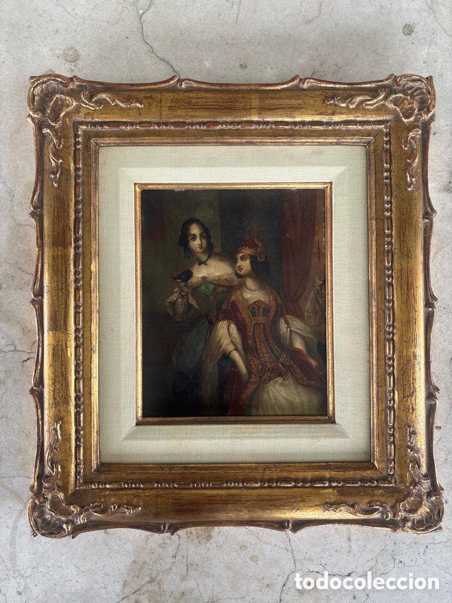 Arte: Escuela Italiana del siglo XIX Damas en carnaval