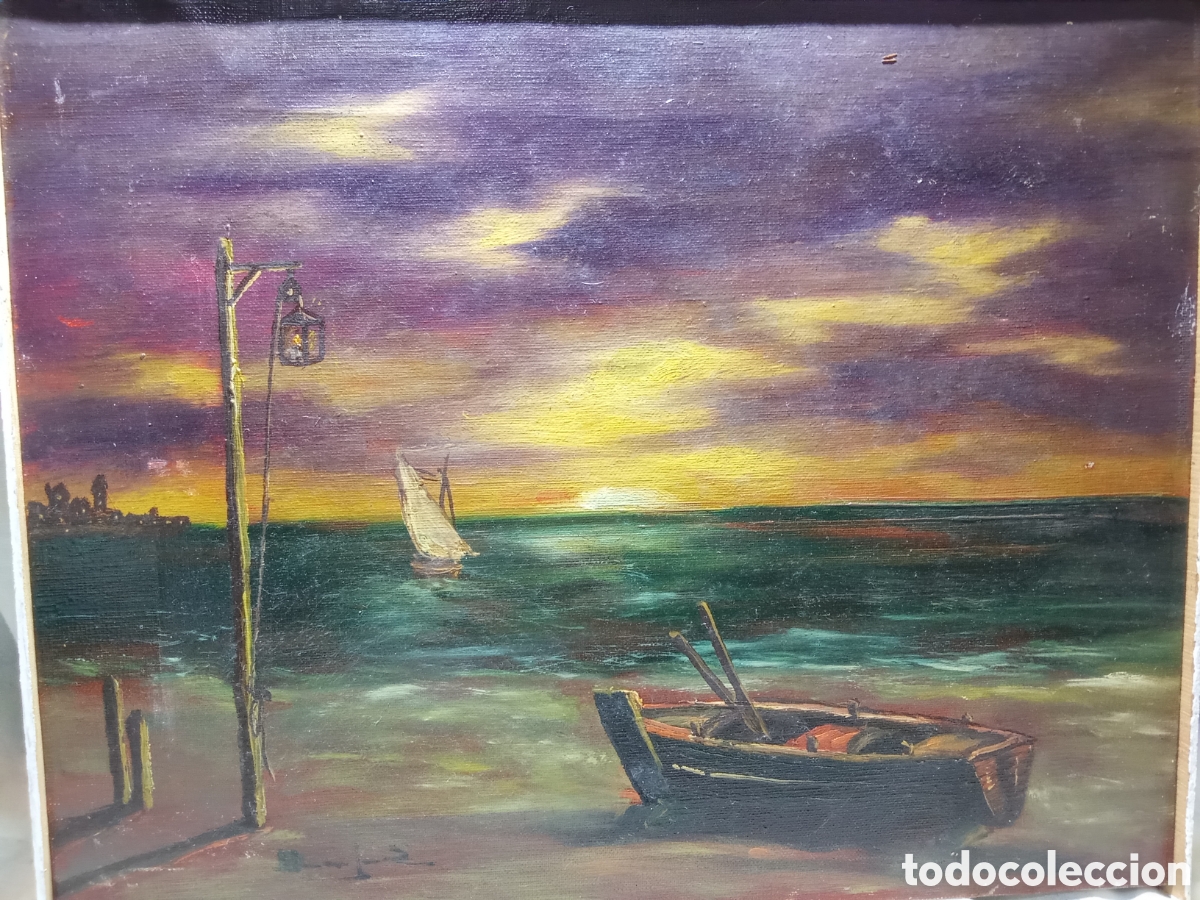 Arte: PAISAJE MARITIMO FIRMADO