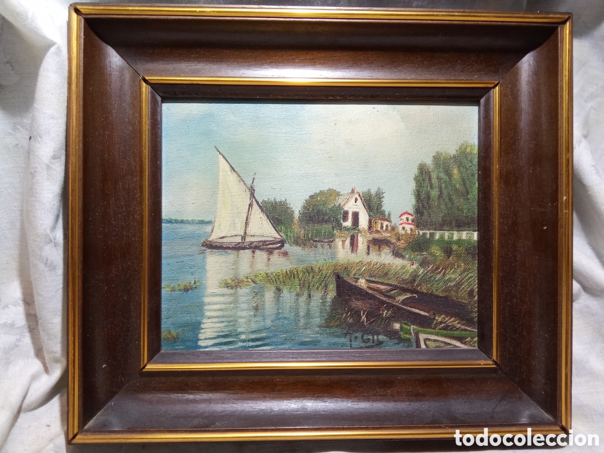 Arte: PAISAJE VALENCIANO DE L'ALBUFERA AL &Oacute;LEO POR A. GIL