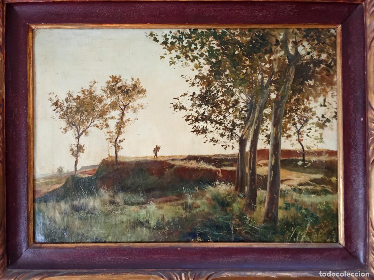 Arte: JOSEP MARIA MARQU&Eacute;S I GARC&Iacute;A - PAISAJE CON CAMPESINO-