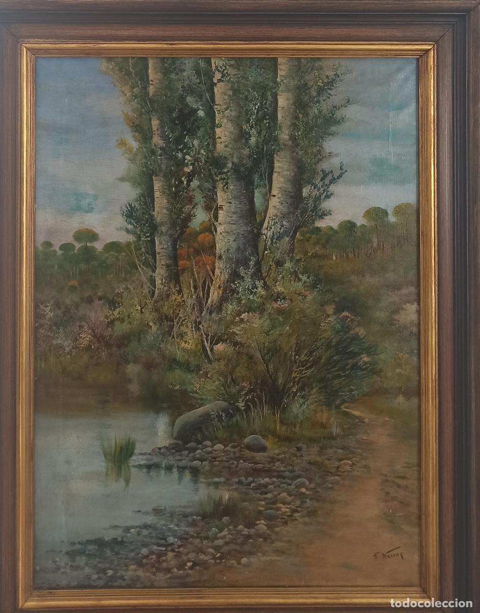 Art: SEBASTI&Aacute;N NEBOT -ARBOLEDA JUNTO AL R&Iacute;O-
