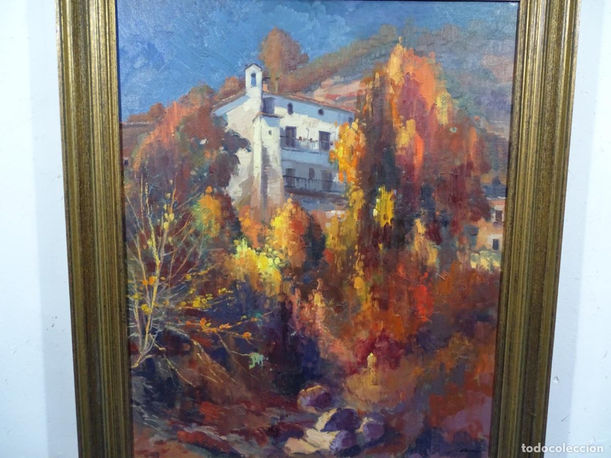 Arte: &Oacute;LEO SOBRE TELA SALVADOR ARIS. PAISAJE DE MURA.
