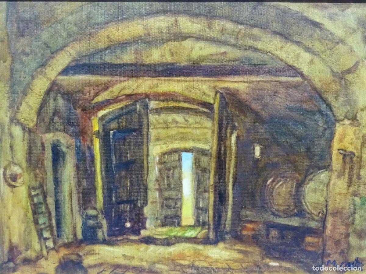Arte: &Oacute;LEO SOBRE TELA MIQUEL COSTASEGURA (TERRASSA 1902-1982). INTERIOR COLLBAT&Oacute; 1978.