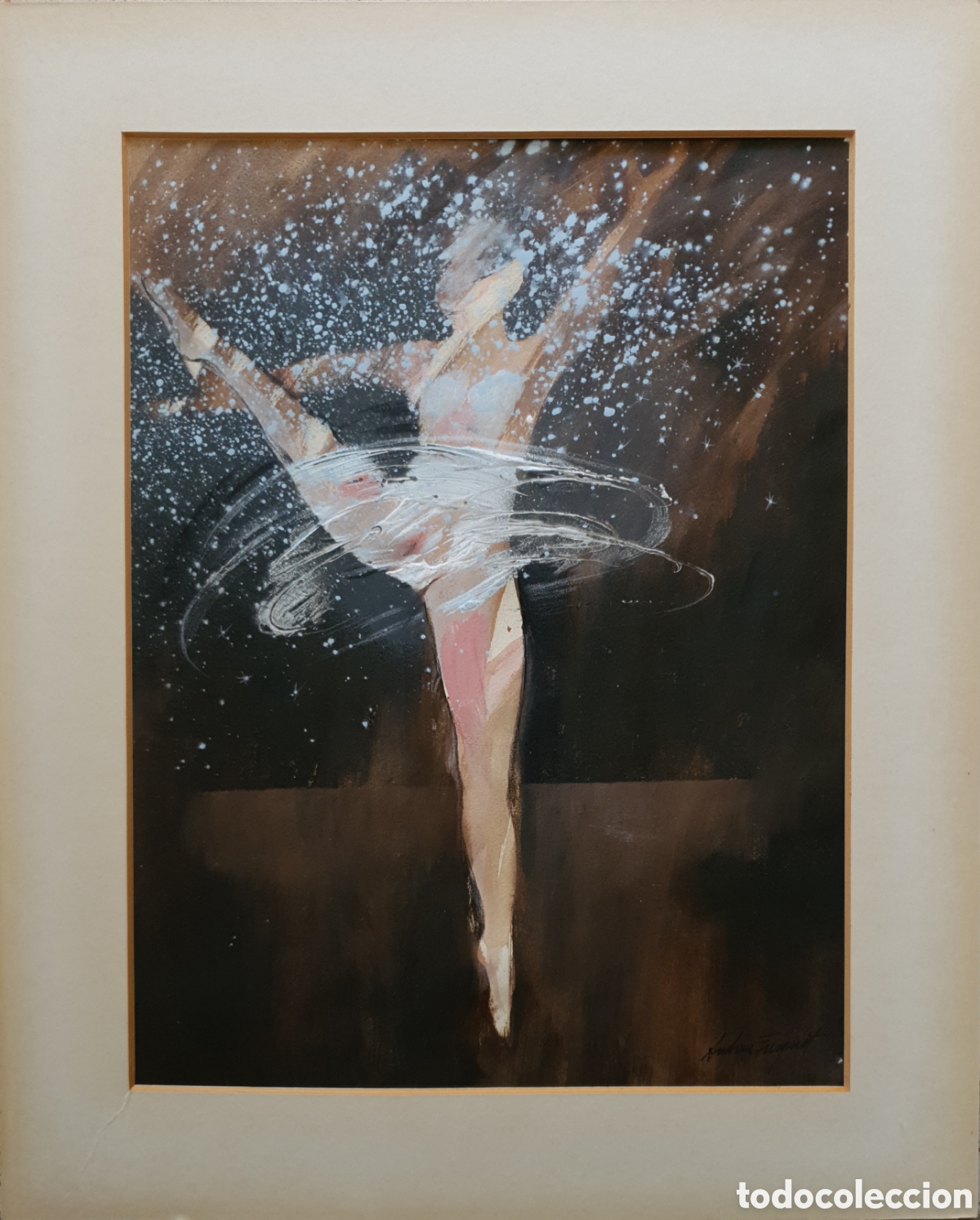 Arte: Jordi Andreu Fresquet (Badalona, 1940) - Bailarina.Firmado.