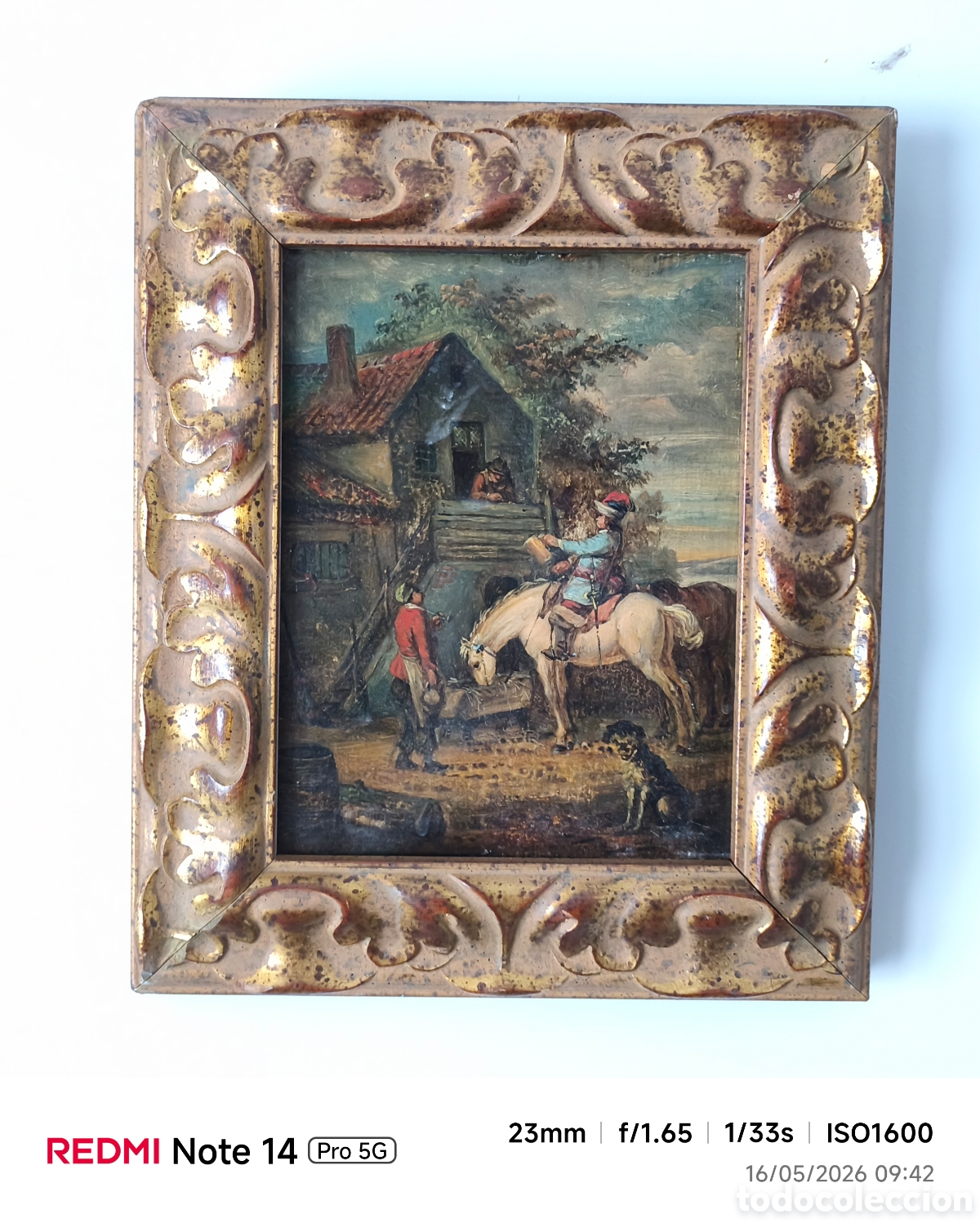 Arte: Pintura oleo escuela Holandesa