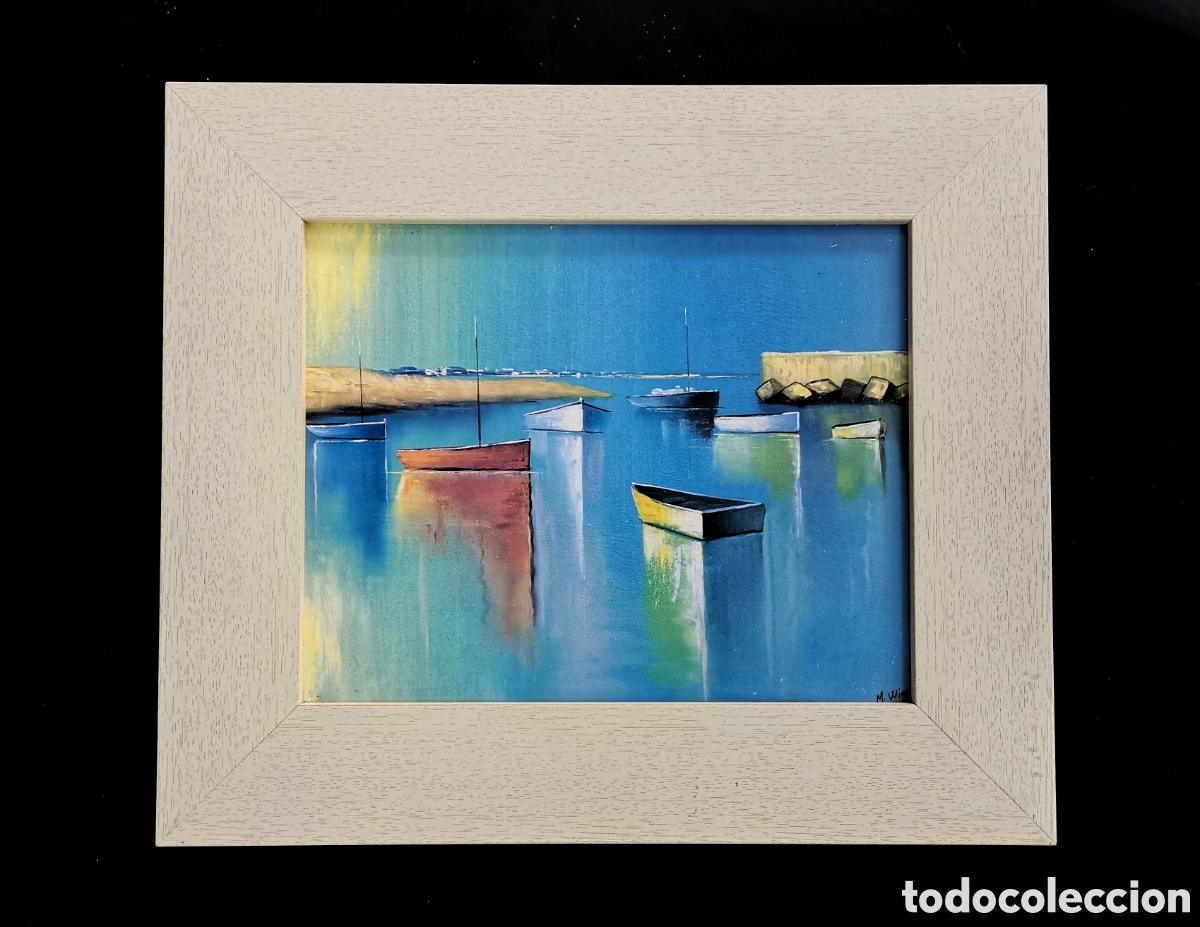 Arte: BONITA OBRA PICT&Oacute;RICA TEM&Aacute;TICA MARINA DE M.WIENS