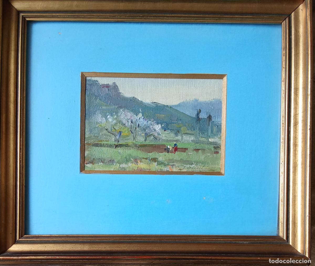 Art: JOSEP OLIVET LEGARES- PAISAJE CON FIGURAS-