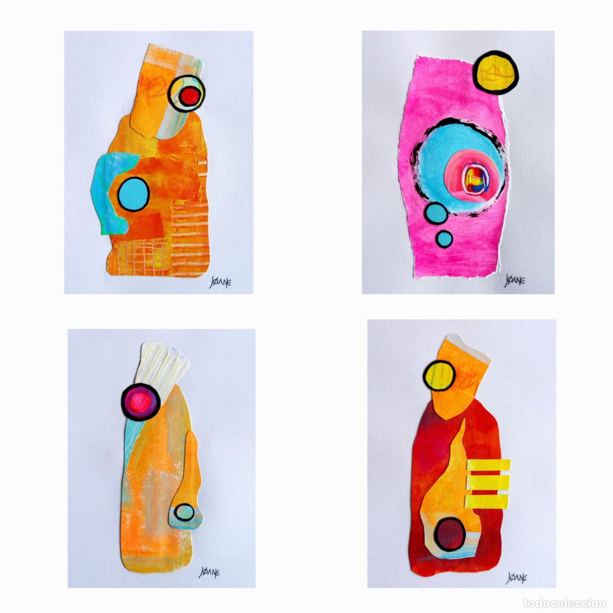 Arte: Serie original (4 obras) de J&oslash;ane Do Cristo. Certificado Autor. Leer descripci&oacute;n, ver fotos