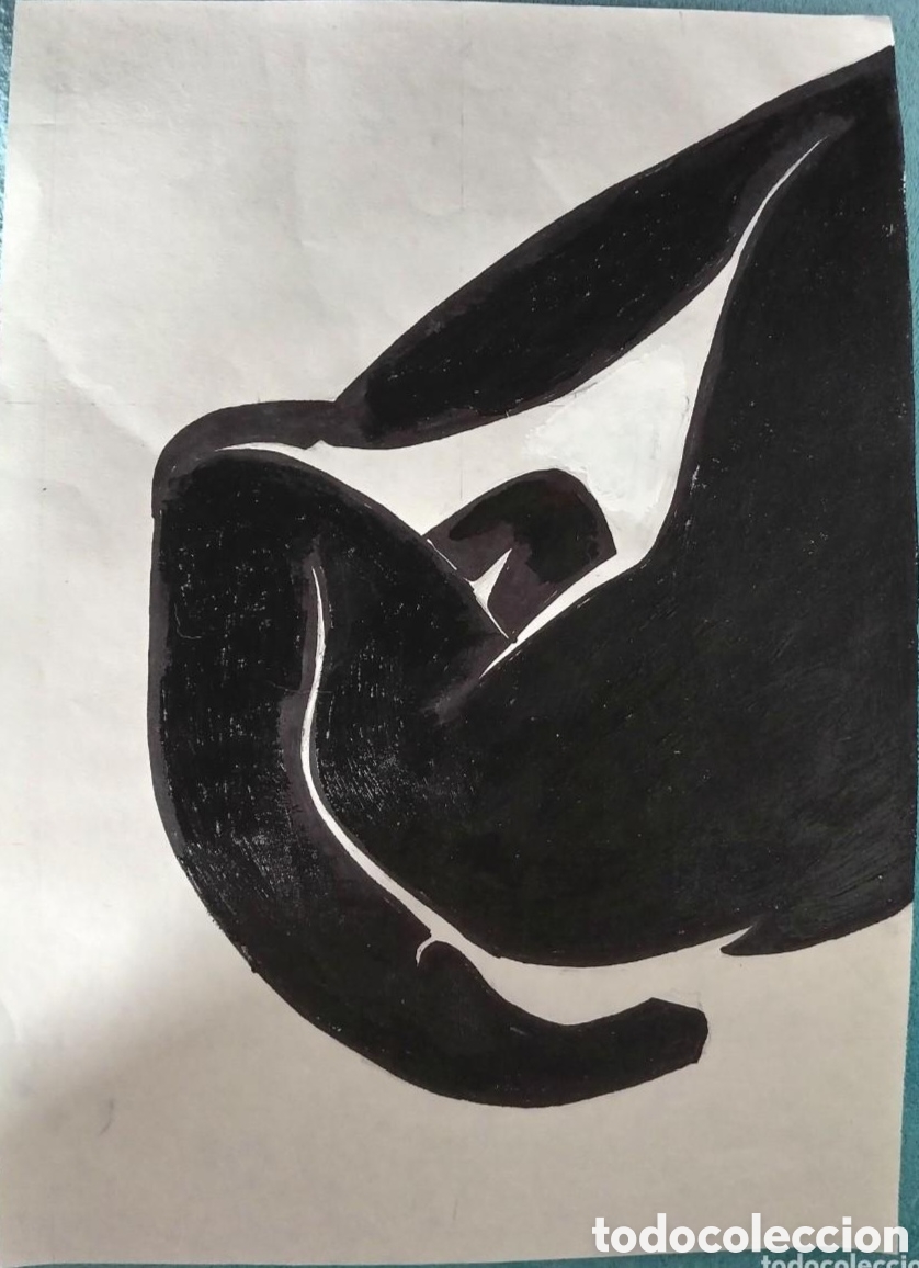 Arte: Interpretaci&oacute;n pintura (8) Matisse acr&iacute;lico sobre papel 42cmx29,5cm. Muy bonito