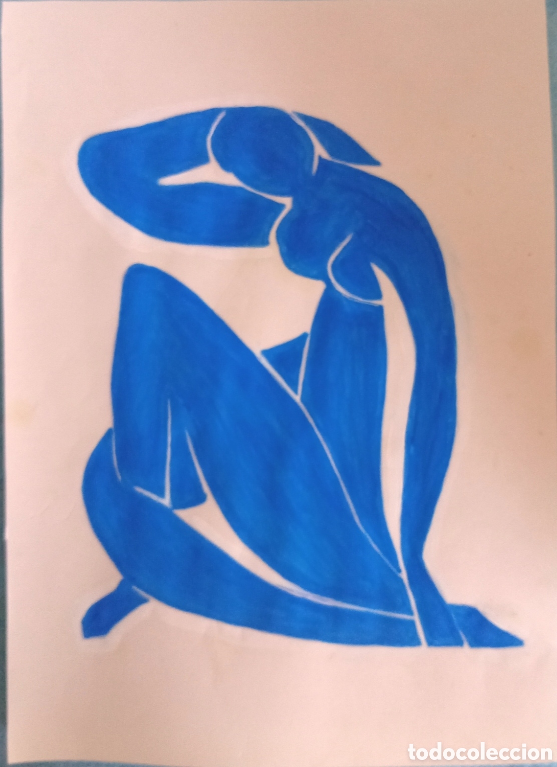 Art: Interpretaci&oacute;n pintura (7) Matisse (t&eacute;cnica mixta) acuarela y acr&iacute;lico sobre papel 30,5cm x 21,5cm.