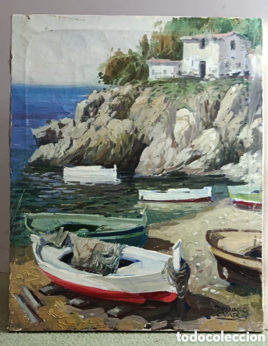 Art: Costa Brava de Domingo Campoy (Barcelona-Catalu&ntilde;a 1926) &Oacute;leo sobre lienzo