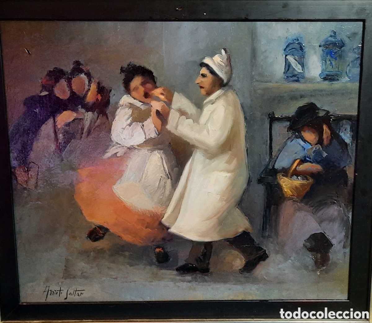 Arte: &rdquo;Al dentista&rdquo; Antonia Nieto Saltar (Sevilla 1947) &Oacute;leo sobre lienzo