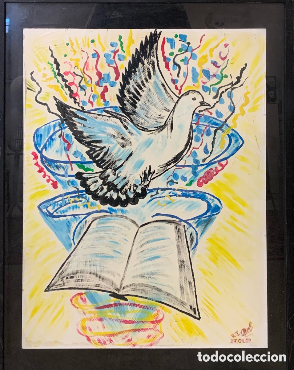 Arte: Cuadro original acr&iacute;lico sobre tabla