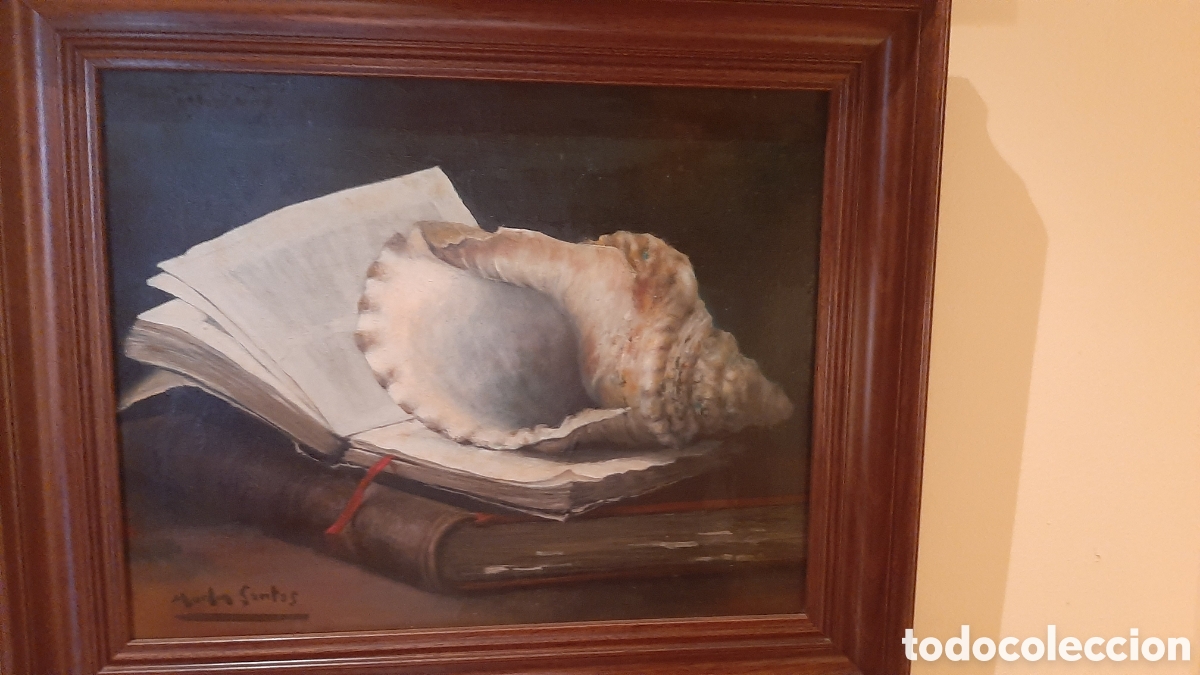Art: Oleo Mart&iacute;n-Santos Caracola sobre libro