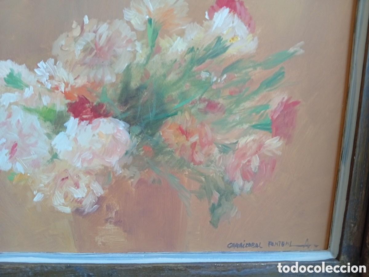 Arte: Pintura gallega oleo tabla del gran pintor Javier Garaizabal Fontenla (Ferrol , La Coru&ntilde;a 1944
