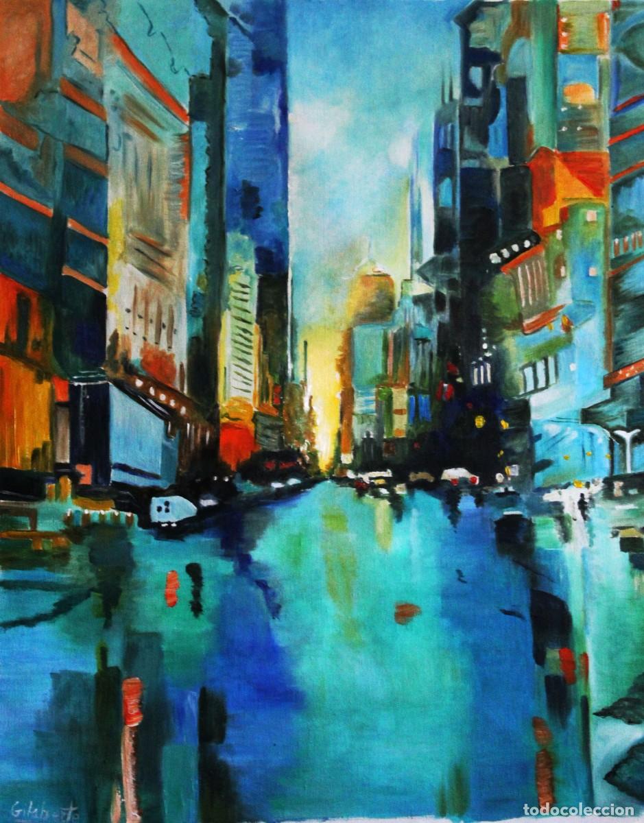 Arte: Vista urbana en colores obra de Mercedes Gilaberte