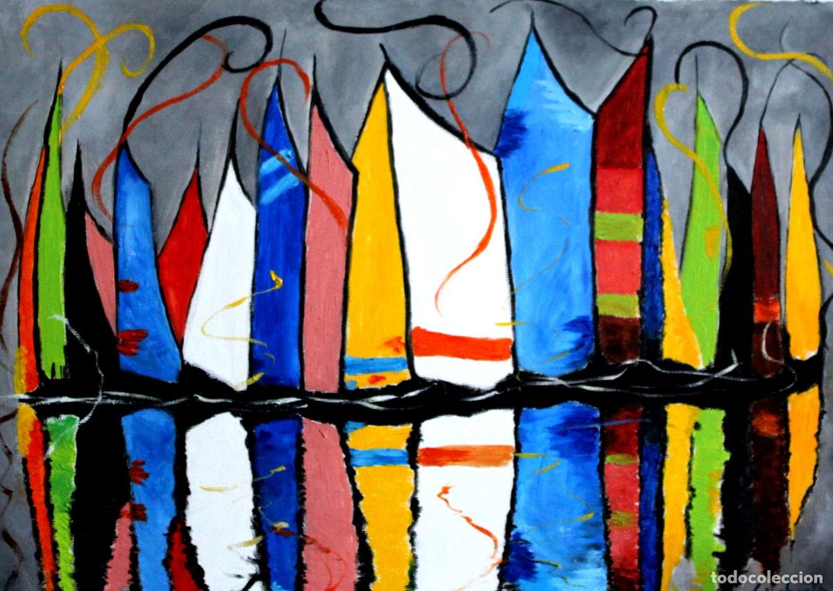 Arte: Velero obra de Mercedes Gilaberte