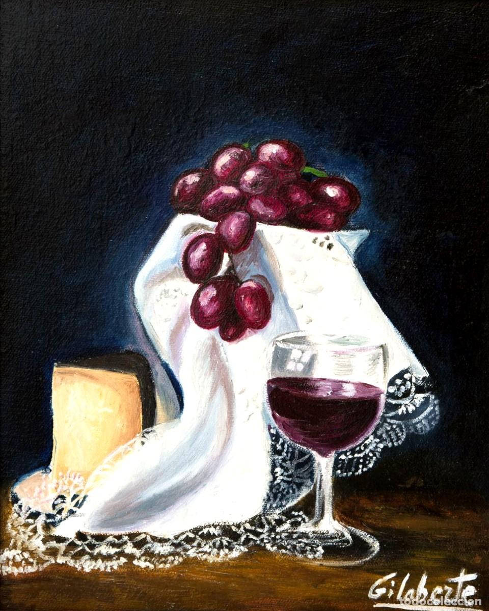 Arte: Uvas y queso obra de Mercedes Gilaberte