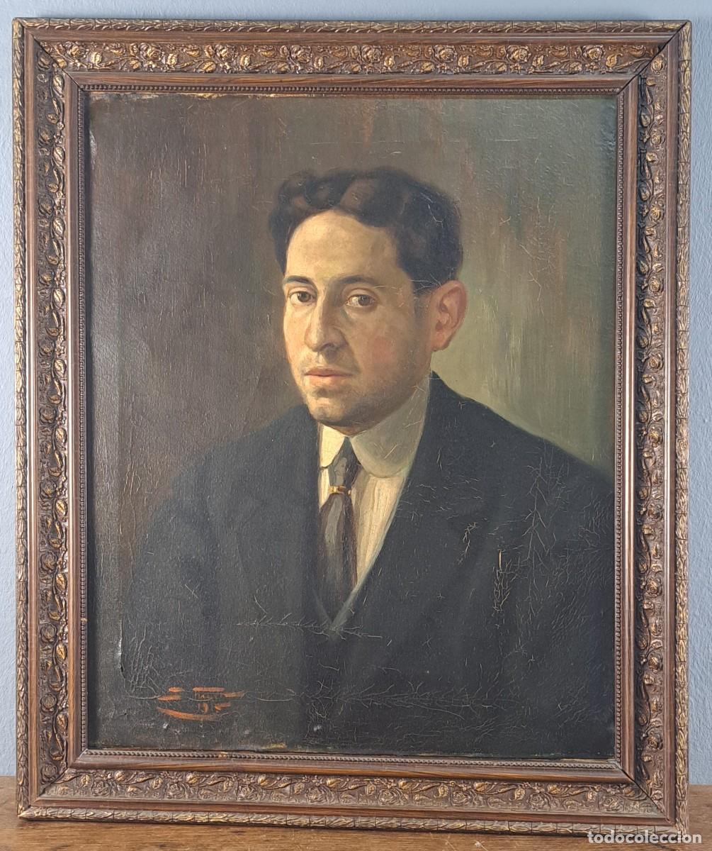 Arte: Retrato, &oacute;leo sobre lienzo, firmado y fechado en 1915