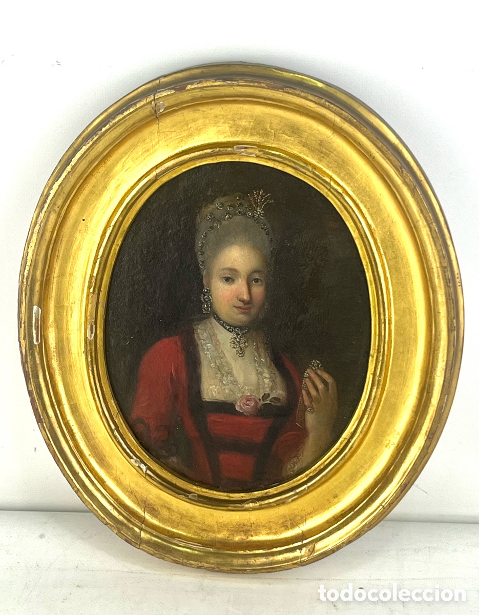 Arte: DAMA ARIST&Oacute;CRATA - RETRATO IMPERIO - SIGLO XVIII - ESCUELA CENTRO EUROPEA