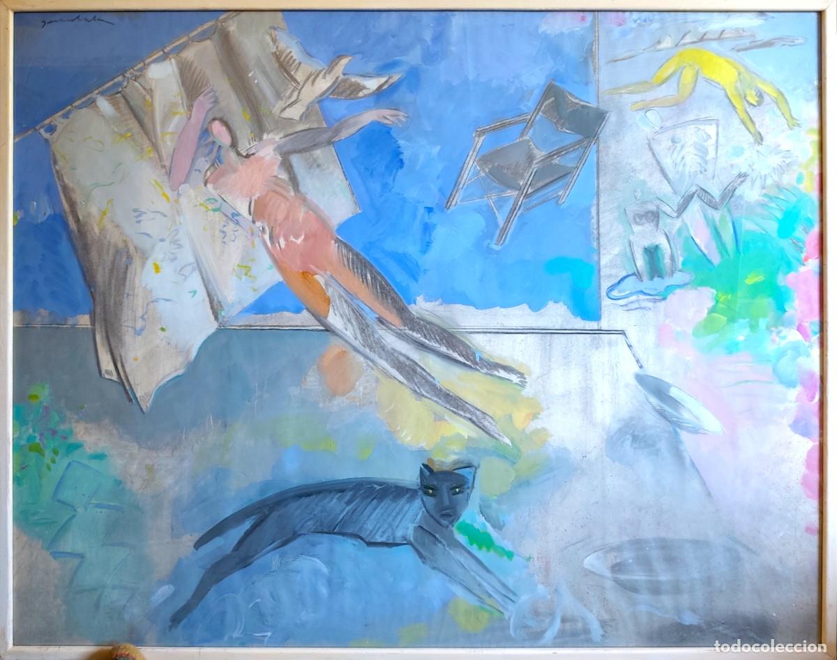 Arte: Gerard Sala - Allegro Vivace (1993) - T&eacute;cnica Mixta Original, 120x150cm - Procedencia Sala Par&eacute;s BCN