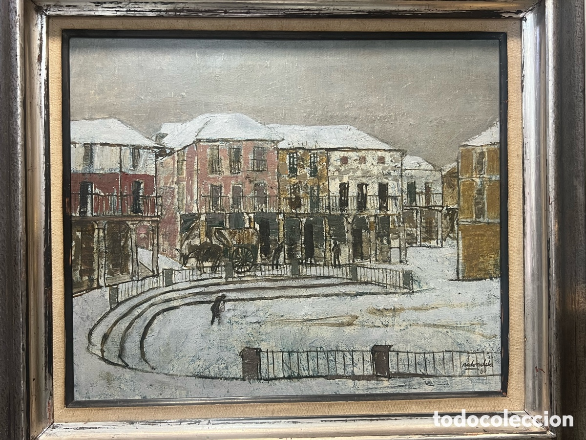 Arte: Agust&iacute;n Redondela Plaza mayor Segovia 1980