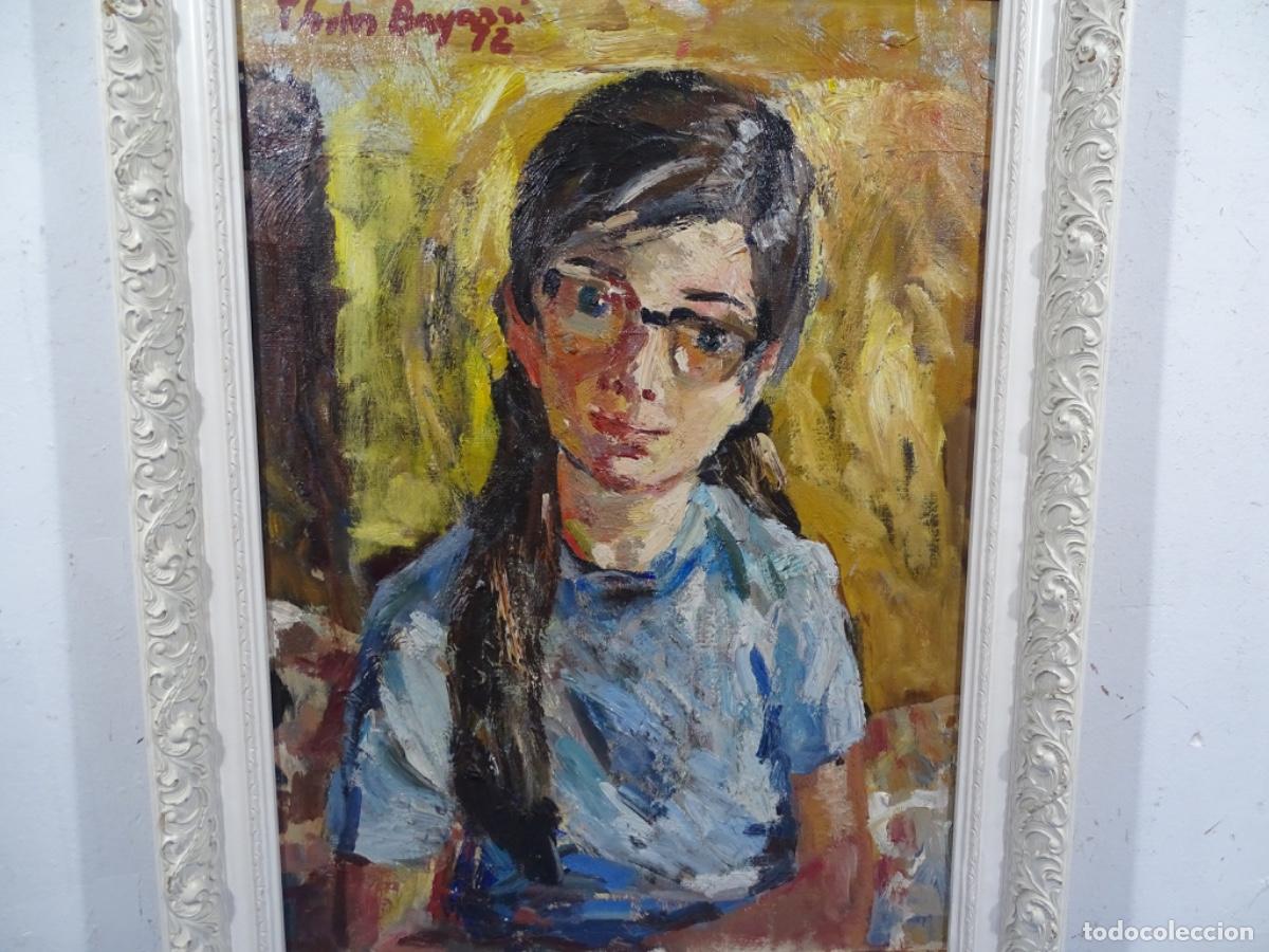 Arte: &Oacute;LEO TELA TRINIDAD SOTO BAYARRI. NOIA 1972. SELLO ACADEMIA BELLAS ARTES DE SABADELL.