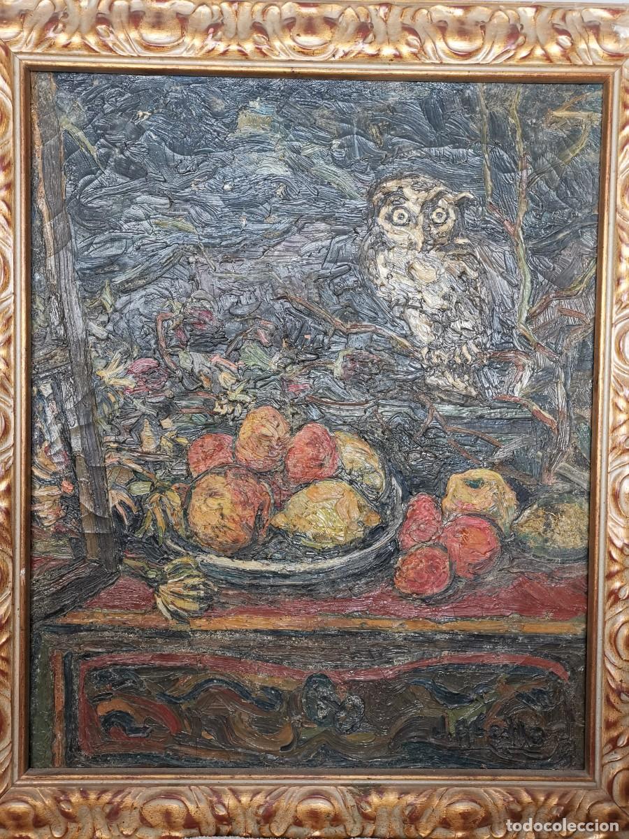 Arte: oleo de JOAN ABELLO I PRAT 1952 - Foto 2