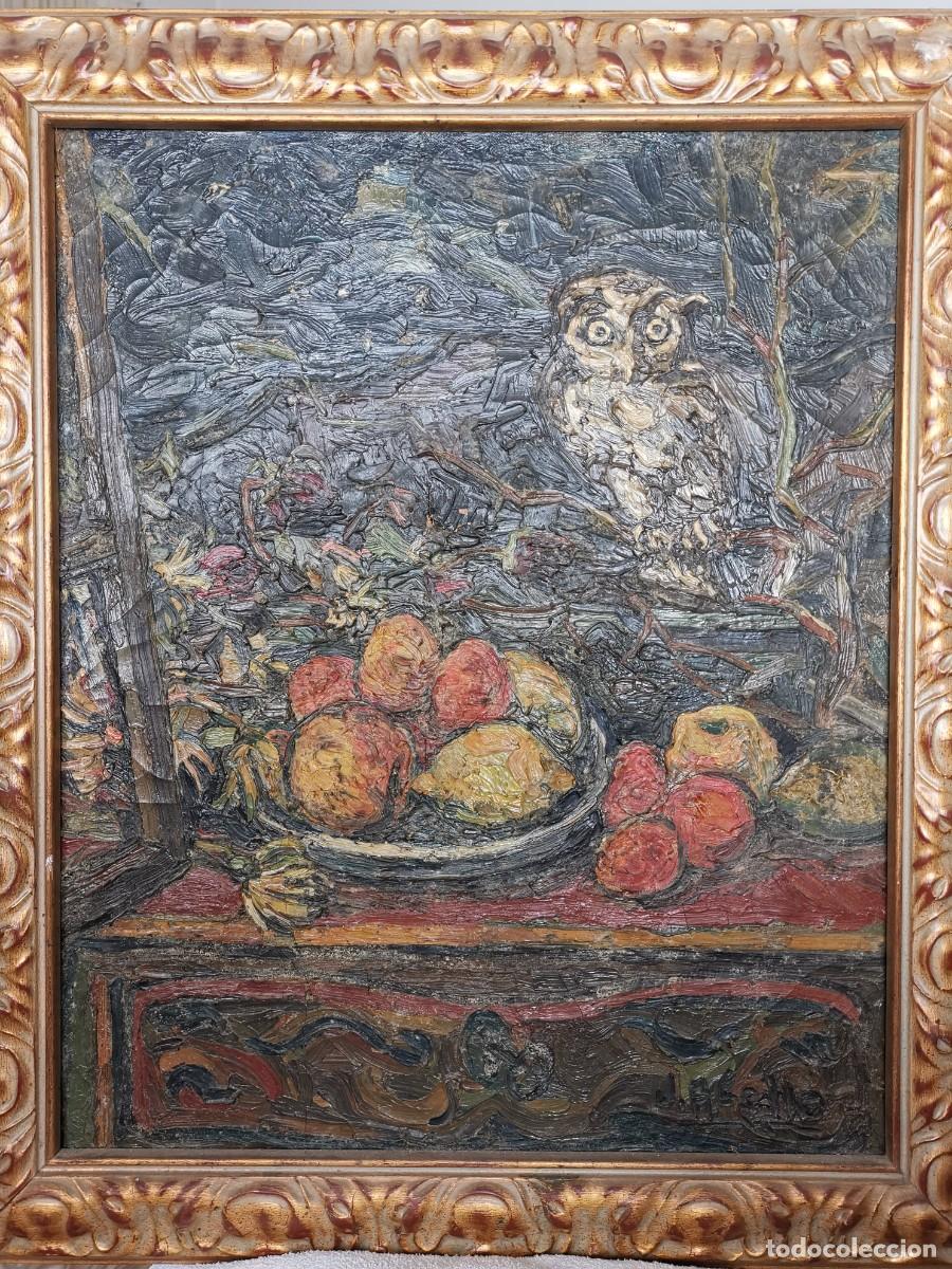 Arte: oleo de JOAN ABELLO I PRAT 1952 - Foto 3