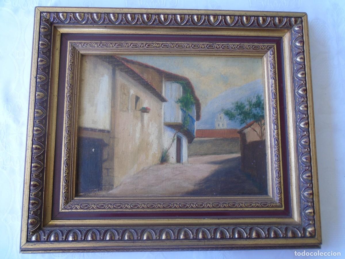 Arte: J. PIS (CANTABRIA, SIGLO XX). PAISAJE. &Oacute;LEO/TABLA. FIRMADO. 30 X 23 Cm. (MEDIDAS SIN MARCO).