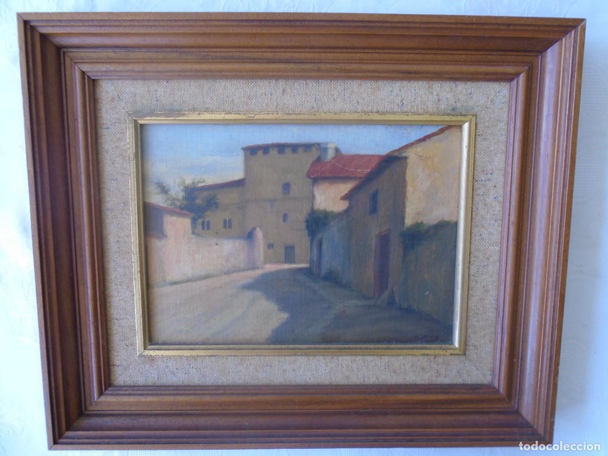 Arte: J. PIS (CANTABRIA, SIGLO XX). &Oacute;LEO/TABLA. PAISAJE. FIRMADO. 29 X 21 Cm. (MEDIDAS SIN MARCO).