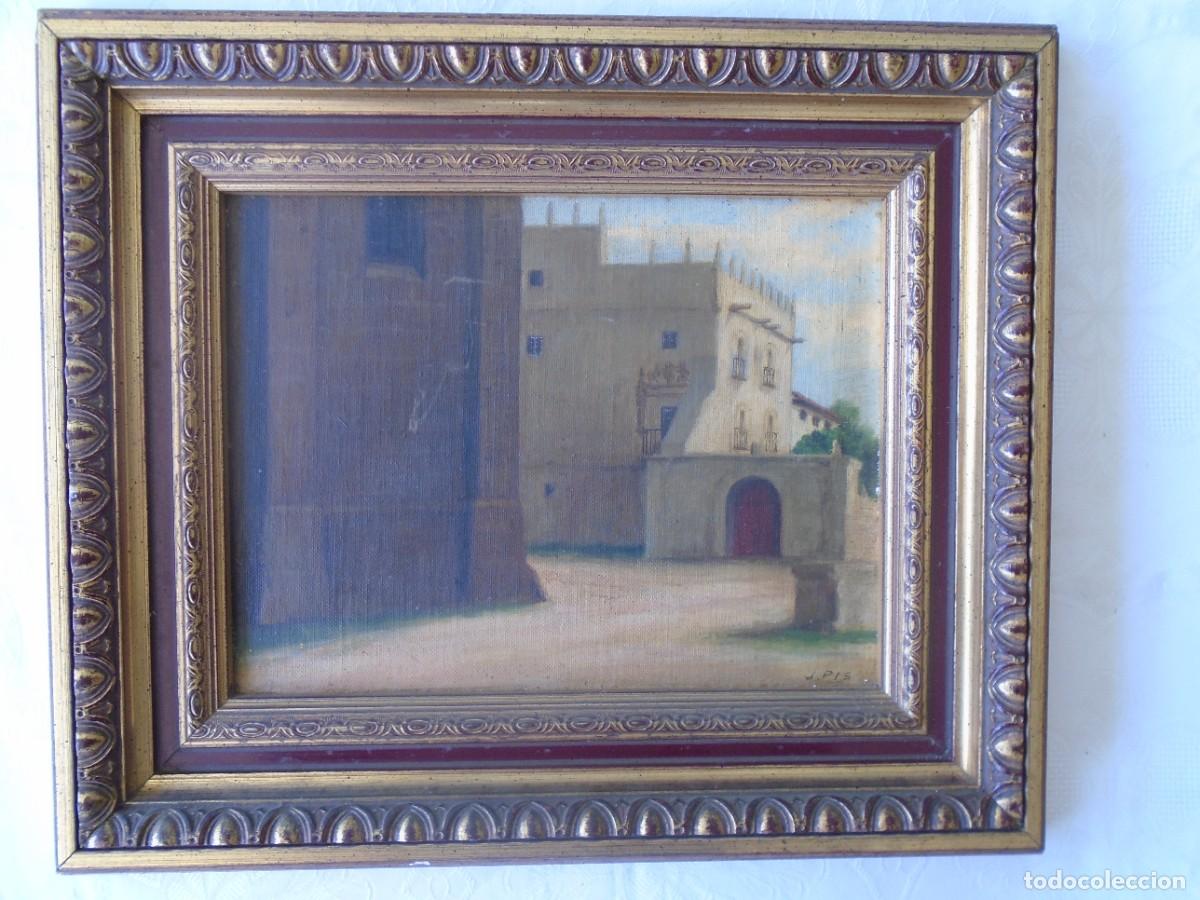 Arte: J. PIS (CANTABRIA, SIGLO XX). PAISAJE. &Oacute;LEO/TABLA. FIRMADO. 30 X 23 Cm. (medidas sin marco).