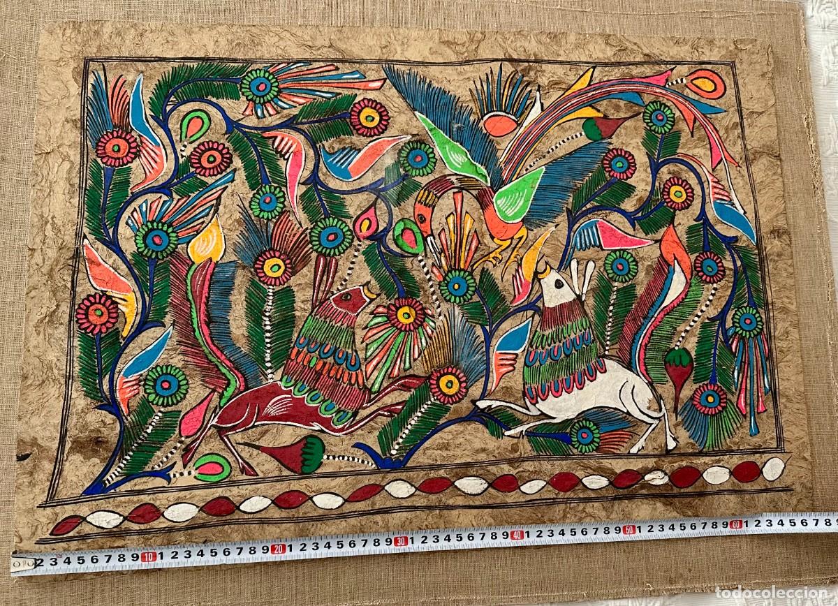 Arte: Pintura sobre papel amate de arte popular mexicano