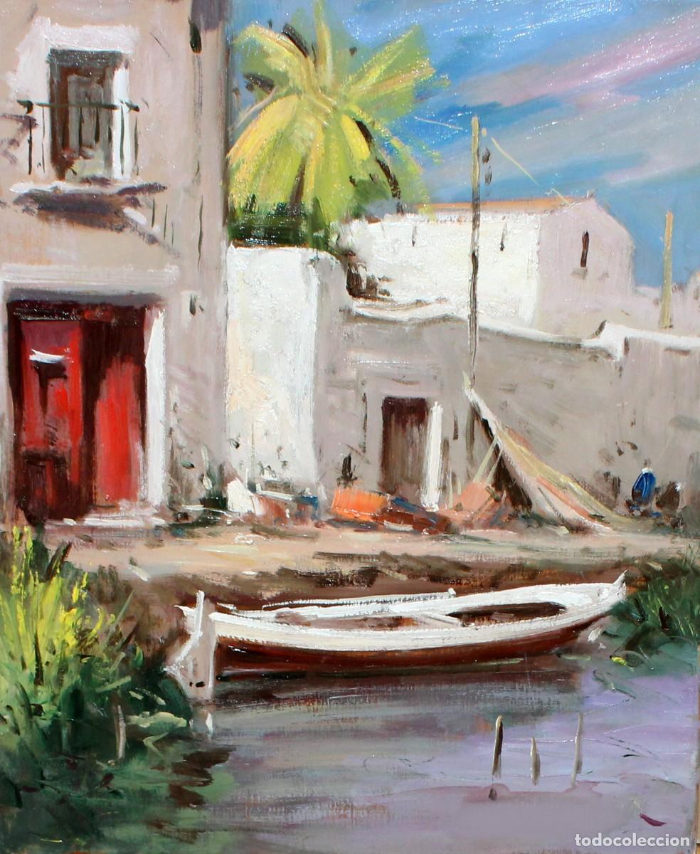 Arte: ESCUELA ESPA&Ntilde;OLA (SIGLO XX) OLEO SOBRE TELA DE AUTOR ANONIMO. RINCON MEDITERRANEO