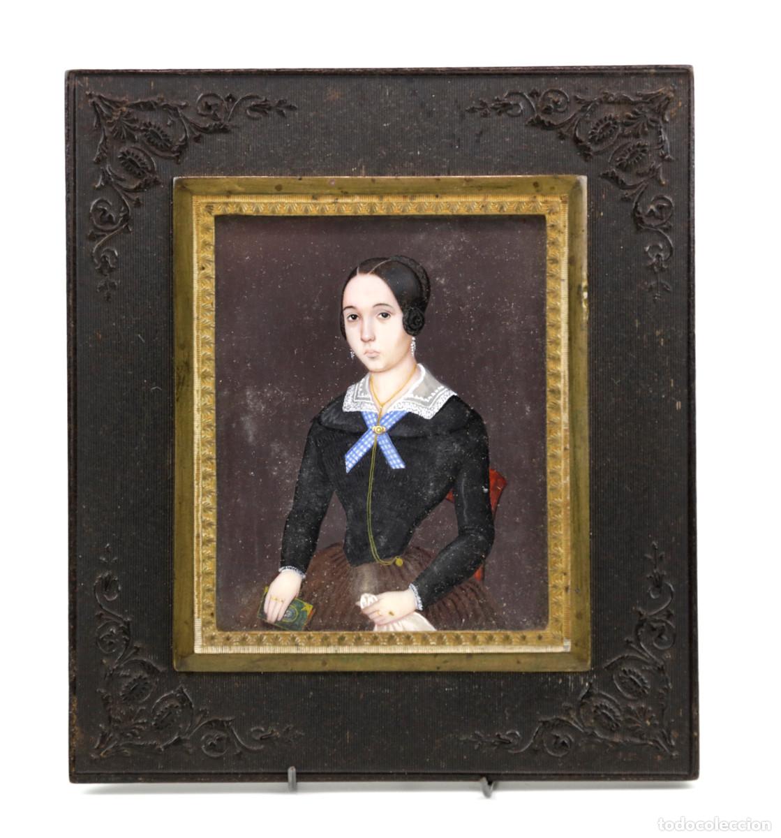 Arte: Miniatura de Elisa Urgell&eacute;s, a los 16 a&ntilde;os. Pintado por Pedro de Alc&aacute;ntara, Barcelona 1846.