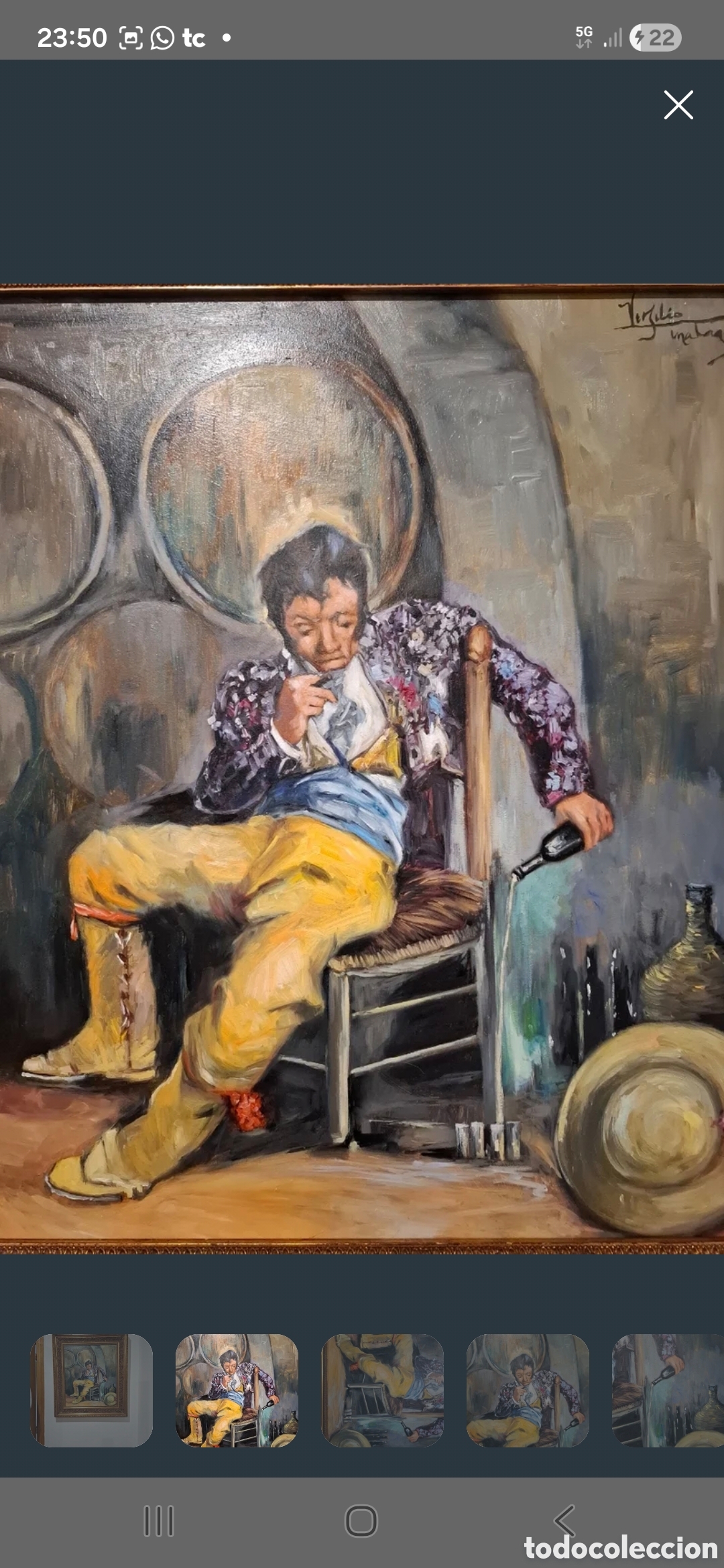 Arte: Oleo sobre tabla picao borracho - Foto 2